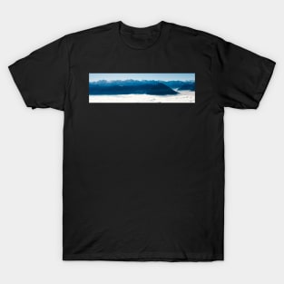 Swiss Alps - Sunny Central Swiss Alpine Panorama With Fog of Sea T-Shirt